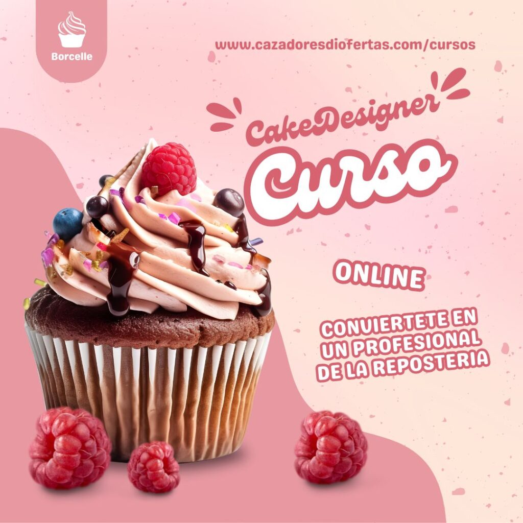 Curso de reposteria. 
https://www.cazadoresdiofertas.com/cursos/cakedesigner-aprende-reposter%C3%ADa-profesional-desde-cero